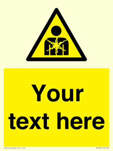 Custom Warning substance or mixture presenting a health hazard